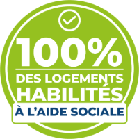 100% habilité à l'aide sociale