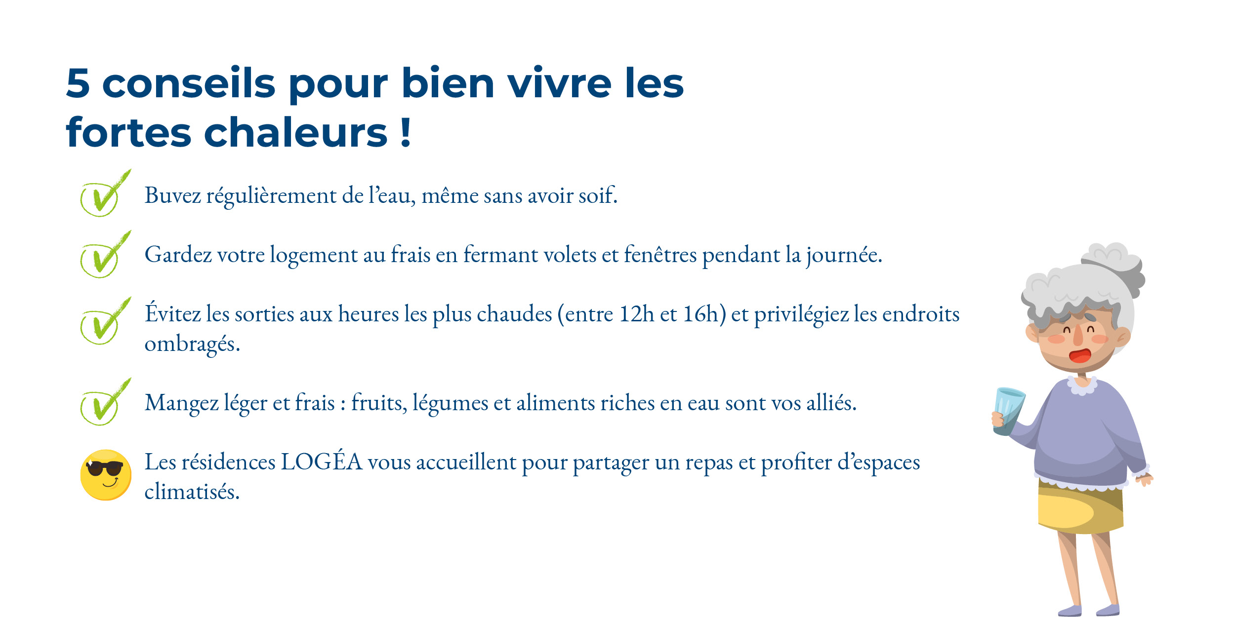 5 conseils pour bien vivre les fortes chaleurs !